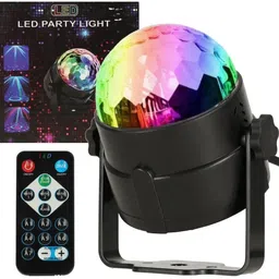 wundervox Disco Strobe Light With Remote Control Crystal Magic Ball Single Disco Ball-picture-38