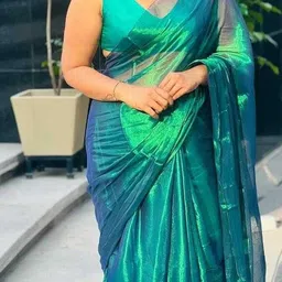 ghosh handloom Solid/Plain Handloom Tissue Saree-picture-21