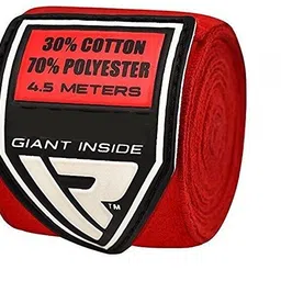 zen g ™ Crimson - Adult 180" Semi-Elastic Hand Wraps for MMA & Boxing (Pair) Boxing Hand Wrap image 3