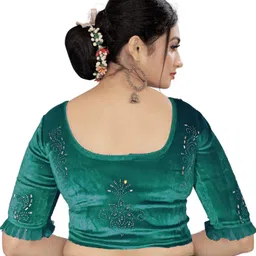 pu fashion Round Neck Women Blouse-picture-33
