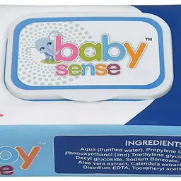 baby sense 80N Usable Premium Baby Wipes with Almond Oil (80 Wipes per Pack)(PACK OF 8) image 4