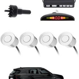 zplus 4White Parking Sensor With LED Display Increased Safety For Car-69 Safety of Passengers/Car One Alarm Kit-1771 Parking Sensor-picture-11
