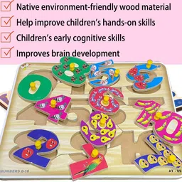 arvana Counting Educational Learning Board Toy Number Jigsaw Puzzle Cube Game for Kids image 5