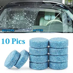 hsr 10pcs/1set Car Windshield Glass Cleaner Car Solid Tablets Wiper Fine Wiper Auto Window Cleaning Car Accessories Tablet Concentrate Vehicle Glass Cleaner-picture-10