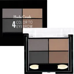 huda crush Beauty 4 in 1 Eyebrow Powder Cake For Girl 's with Angled Eyebrow Sponge Brush 8 g-picture-11