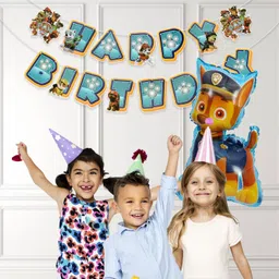 rozi decoration Paw Patrol Theme Birthday Decoration Kit for Kids, Boy Birthday Decor image 3