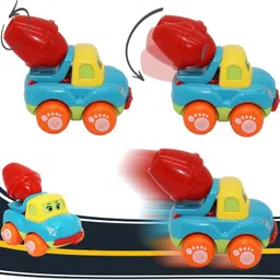 toys n smile Unbreakable Pull Back Friction Construction Vehicle Car Truck Toy for Kids image 3