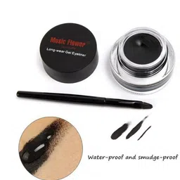 music flower 24 Black & Brown Brow & Gel Liner Combo for Defined Features 6 ml image 3