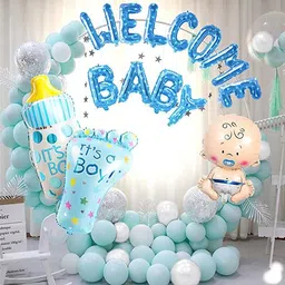 Baby Boy Welcome Decoration Kit For Home 44Pcs-image-42
