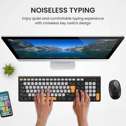 Portronics POR 2113 Wireless Standard Laptop Keyboard Compatible with Desktop, Laptop, Mac Easy to Use,Plug and Play,Quick, Comfy Durable body image 4