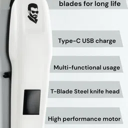 Sagaft X504 Zero-Gap Hair & Beard Trimmer – For Clean and Defined Edges Fully Waterproof Trimmer 125 min Runtime 3 Length Settings image 3