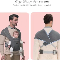 golden bee Cozy Nest Baby Newborn Carrier, Ergonomic, Baby wrap, 3-24 months, up to 12 kg Baby Carrier image 4