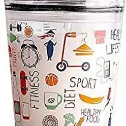 pivotal Coffee Cup Sipper Glass with Straw Coffee Cup with lid Tumbler with Straw Glass Tumbler-picture-25