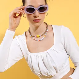 tokyo talkies Casual Regular Sleeves Solid Women White Top-picture-35