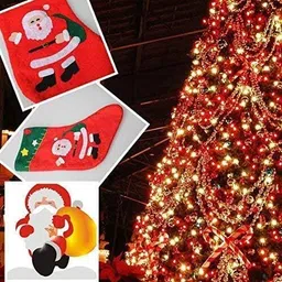 manrish Premium Christmas Hanging Stockings Socks for Home, Office & Party Decoration Christmas Stocking image 5