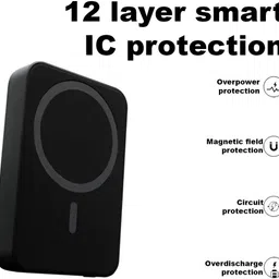 fahig 8000 mAh 22.5 W Wired & Wireless With MagSafe Compact Pocket Size Power Bank image 5