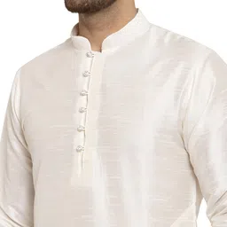 kraft india Men Silk Blend Kurta Churidar Set image 4