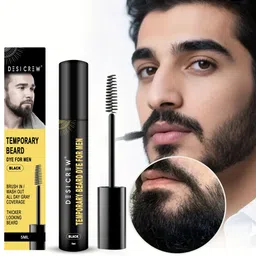 desi crew Temporary Beard Dye for Men | Black Shade | Instant Gray Coverage | Beard Color , BLACK-picture-28