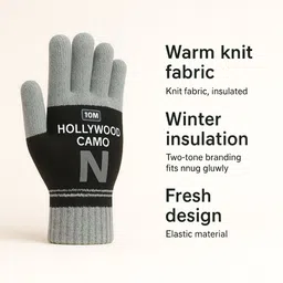 clothing zone Self Design Winter Men Gloves image 4