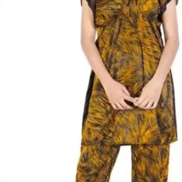 dsiya Women Top & Pyjama Set Yellow, Black Polka Print-picture-10