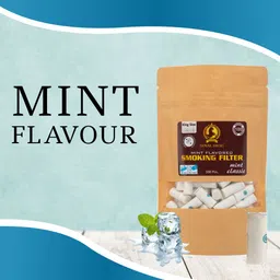 royal swag King Size Smoking Filters Mint Flavour(20 MM*7 MM Filter) 100 Filters/Pack Smoking Cessations image 2