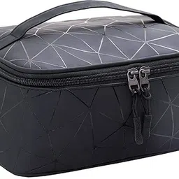 Women Black Cosmetic Bag-image-2