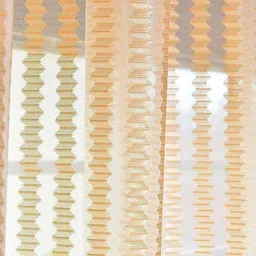 home sazawat 274 cm (9 ft) Long Door Tissue Semi Transparent Curtain (Pack Of 2) image 3