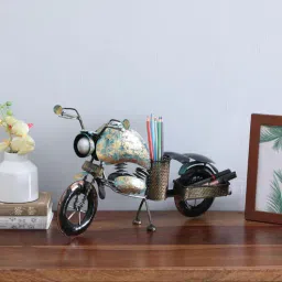 decorum Bike White Metal Pen Holder-picture-26