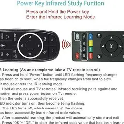 RyzCare G10 Air Mouse Wireless Infrared Remote Wireless Ambidextrous Hybrid Mouse with Bluetooth image 3