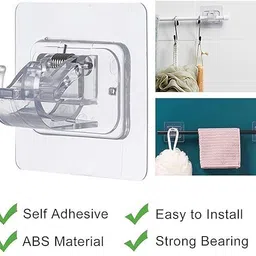 sneh sales sneh wall hook mop holder pack of 8 Hook 1 image 1