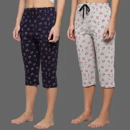 fit n fame Women Multicolor Capri image 1