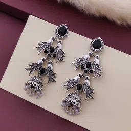 bhanu diam Bestseller Combo Of Earrings Silver Earring Set image 2