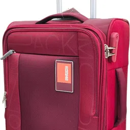 american tourister Small Cabin Suitcase (55 cm) 4 Wheels - CANIS PLUS 55 ( CABIN SIZE ) - Red image 3