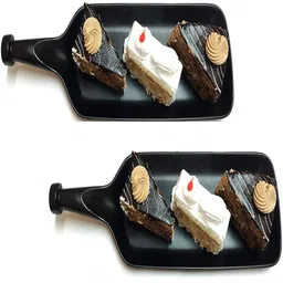 zido Exclusive (Pack of 3) Multipurpose Serving Platters for All Types of Snacks Sizzler Tray image 2