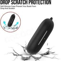 Cocoonkart Silicone Velcro Headphone Case For Silicone Case Cover For Soundcore by Anker V20i image 4