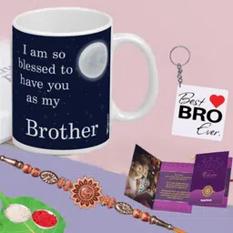 wagwan Designer 20RKH-D-20MG468 Plastic (PVC) Chawal Roli Pack, Rakhi, Mug Set-picture-27