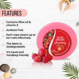 tanvi27 Nail Polish Remover With Vitamin E & Olive Oil And Goodness Of Strawberry image 2