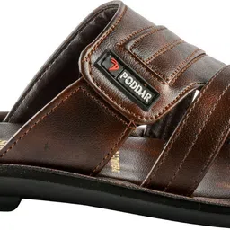 poddar Men Premium Stylish Lightweight PU Slide Casual Sandal image 3