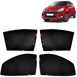 grand i10 fix Sun Shades non Magnetic Car Curtain-image-35