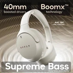 goboult 70 Hrs Battery, ENC Mic, 40mm Boosted Drivers, 4 EQ Modes, Supreme Bass, 5.4v Bluetooth & Wired Headset image 3