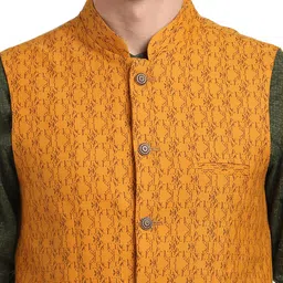 turtle Self Design Men Waistcoat image 5