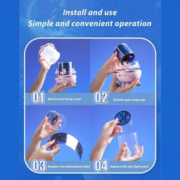 candcdynamix Bunny’s Carousel Rotating LED Night Light Night Lamp image 5