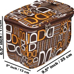 bags beauty Women Brown Cosmetic Bag image 5