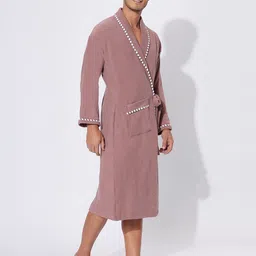 lacylook Wine Free Size Bath Robe image 4