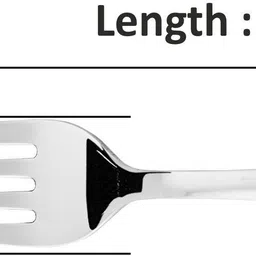 sumeet Stainless Steel Premium Quality Baby / Medium Fork set of 6 Pc – (15.5cm L) (1.6mm Thick) Stainless Steel Baby Fork Set image 4