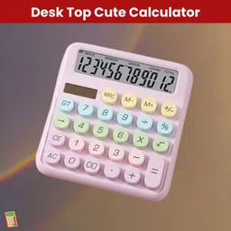 sacro Desktop Cute Calculator, 12-Digit Large Display With Aesthetic Candy ColorT102 Desktop Cute Calculator, 12-Digit Large Display With Aesthetic Candy ColorE102 Basic Calculator-picture-35