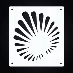 olive tree White Engineered Wood Hanging Wood Divider image 3