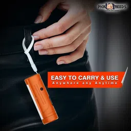 daily needs shop Emergency Rechargeable 25W LED Torch Mini Pocket Flashlight With Side Tube Light 3 hrs Torch Emergency Light image 4