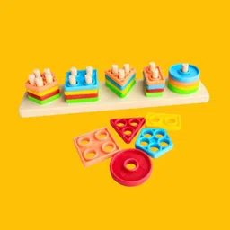 golden rose Geometric Shape Sorter Puzzle Toy Shape Matching Blocks Color LC03.2556 Geo-picture-15