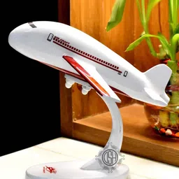DSH Crafting Your Curiosity White & Red Aeroplane Curio Showpiece image 5